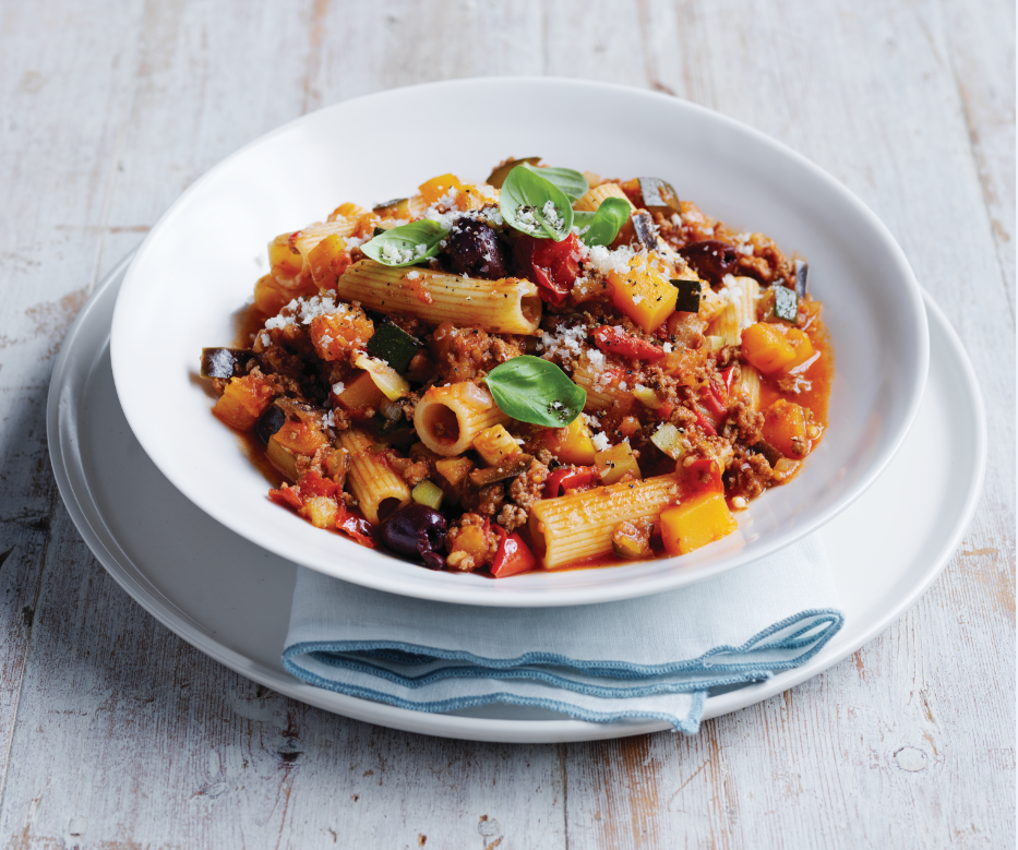 Mince pasta meal